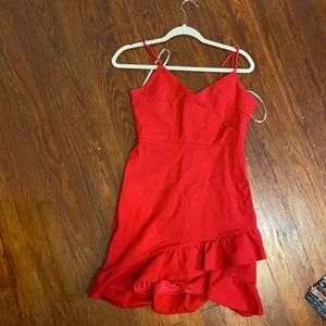 Red Lulus dress